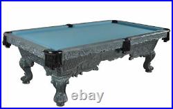100 Victorian Gray Luxury Pro Pool Table Traditional Billiard Game Table