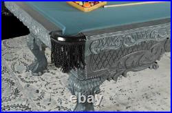 100 Victorian Gray Luxury Pro Pool Table Traditional Billiard Game Table