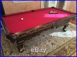 100 Victorian Luxury Pro Pool Table Traditional Billiard Table with Accessories