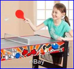 10-In-1 Multi-Game Sport Table Family Kid Fun Bean Bag Football Toss Tennis Pool