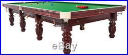 12' Professional Commercial Snooker Billiard Pool Tournament Table Steel Cushion