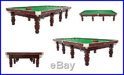 12' Professional Commercial Snooker Billiard Pool Tournament Table Steel Cushion