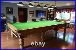 12' x 6' snooker table green felt 1-3/4th inch slate, many additional items