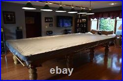 12' x 6' snooker table green felt 1-3/4th inch slate, many additional items