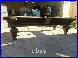 1876 Antique 9' H. W. Collender Pool Table