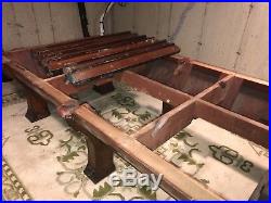 1908 Brunswick Balke-collender Pfister 6 Leg Pool Table