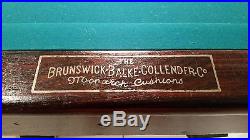 1909 Brunswick Balke Collender Antique Pool Table Rochester Model