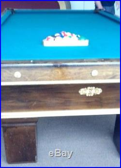 1910`s Brunswick Billiard 9 Foot 3 section Slate Table Excellent Condition OFFER