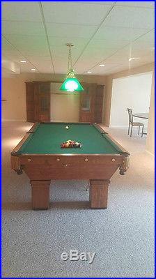 1912 Antique Brunswick Balke restored pool table No Reserve