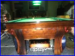 1912 Brunswick Balke Collender Antique Pool Table Rochester Model