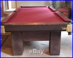 1912 Brunswick Pool Table