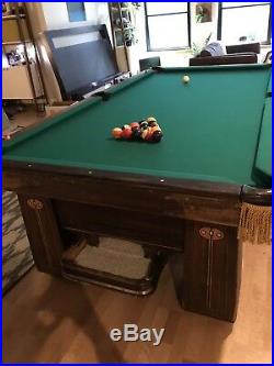 1917 Antique Pool Table Brunswick Regina Balke-Collender Co. Monarch Cushion