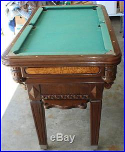 1930s Coin Operated Billiardette Miniature Pool Table