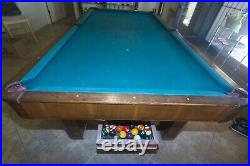 1937 Brunswick Balke Collendar Co. Model 20th Century Pool Table(Ball Return)
