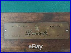1948 Brunswick Anniversary Billiard/Pool Table WITH GULLEY SYSTEM