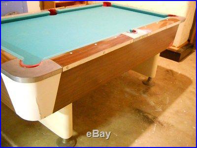 1960'S VALLEY POOL TABLE 88 X 50 6 1/2