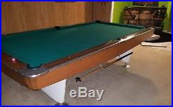 1962 Brunswick Goldcrown Pool Table Billiard Table Restored 9 ft
