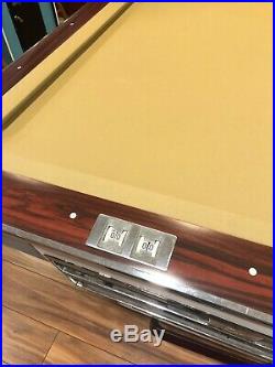 1963 Brunswick gold crown pool table