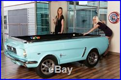 1965 FORD MUSTANG POOL TABLE Working Lights! Real Car Parts! Real Rims & Tires