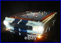 1965 SHELBY GT-350 POOL TABLE Working Lights Real Car Parts Rims & Tires