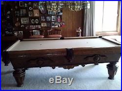 1970 vintage and custom built to order Billiard pool table 8 ft