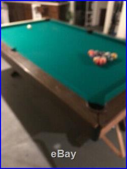 1970s Pool Table 3 Piece Slate 1 Inch Thick. Playing Field Is 7 4 By 3 8