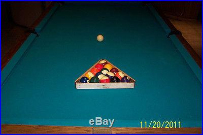 1984 BRUNSWICK Sante Fe, 8' Slate Pool / Billiard Table w/ lots of accessories