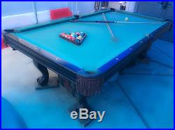2008 Contender Brunswick 8' pool table