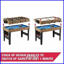 3 In 1 Combo Game Table Pool Hockey Foosball Accessories Included indoor Games