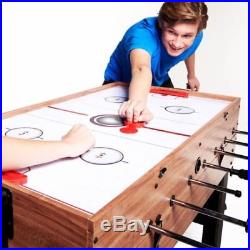 3 In 1 Combo Multi Game Table Foosball Soccer Convert Billiards Pool Air Hockey