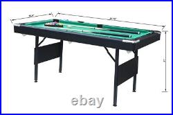 3 in 1 Billiard Table & Table Tennis & Dining Table Indoor Game Desk 65