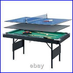 3-in-1 Game Table 5.5Ft Billiards Table Tennis Dining Table IndoorAdult Children