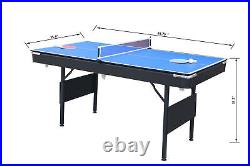 3-in-1 Multifunctional Game Table 5.5Ft Billiards Table Tennis Dining Table USA