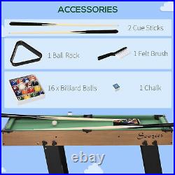 40'' Mini Pool Table Set Tabletop Billiards Game, Fun for Whole Family, Man Cave