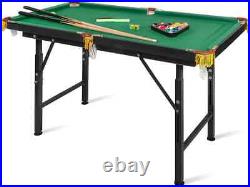 47 Folding Portable Pool Billiard Table for Kids Adults Home Office Play Room