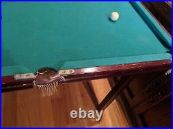 47 Mini Pool Table Game Billiard full wood removable legs antique 44x23