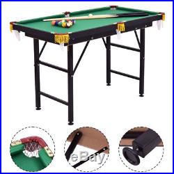 47'' Portable Billiard Pool Table Snooker Indoor Full Game Board Billiards Set