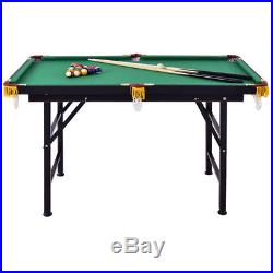 47'' Portable Billiard Pool Table Snooker Indoor Full Game Board Billiards Set
