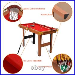 48Mini Table Top Pool Table Game Billiard Set Cues Balls Gift Indoor Home Sport