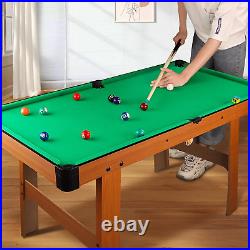 48 Green Mini Pool Table, Billiard Tables Includes 21 Billiards Equipment Acces
