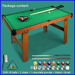 48 Green Mini Pool Table, Pool Table Includes 21 Billiards Equipment