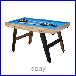 48 Pool Table Portable Billiards Table with 2 Cue Sticks 16 Balls Triangle Chalk