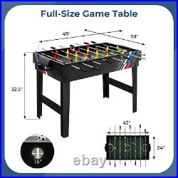 49 Multi Game Table 4 in 1 Game Table with Foosball Table Pool Billiards Air Hoc