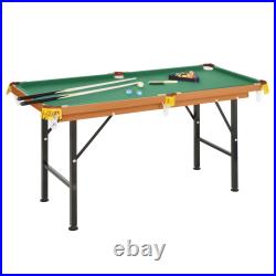 4.5ft Mini Table Top Pool Table Game Billiard Board Set cues Play withBalls