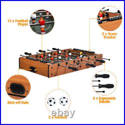 4 In 1 Multi Game Hockey Tennis Football Pool Table Billiard Foosball Gift