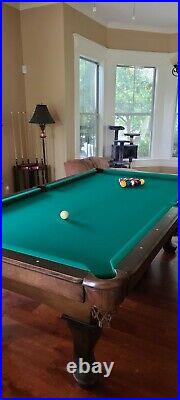4 X 8 Slate Pool Table with Leather pockets