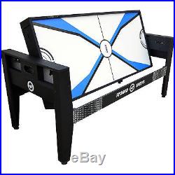 4 in 1 Air Hockey Ping Pong Archery Pool Table Archery Billiards Swivel Game New