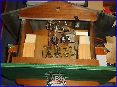 4 west germany cuckoo clocks for parts/ repairs