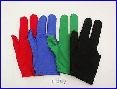 4x Billiards Pool Snooker Cue Shooters 3 Fingers Gloves