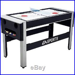 54 4-in-1 Flip Game Table Air Hockey Pong Tennis Pool Table Family Fun Gameroom